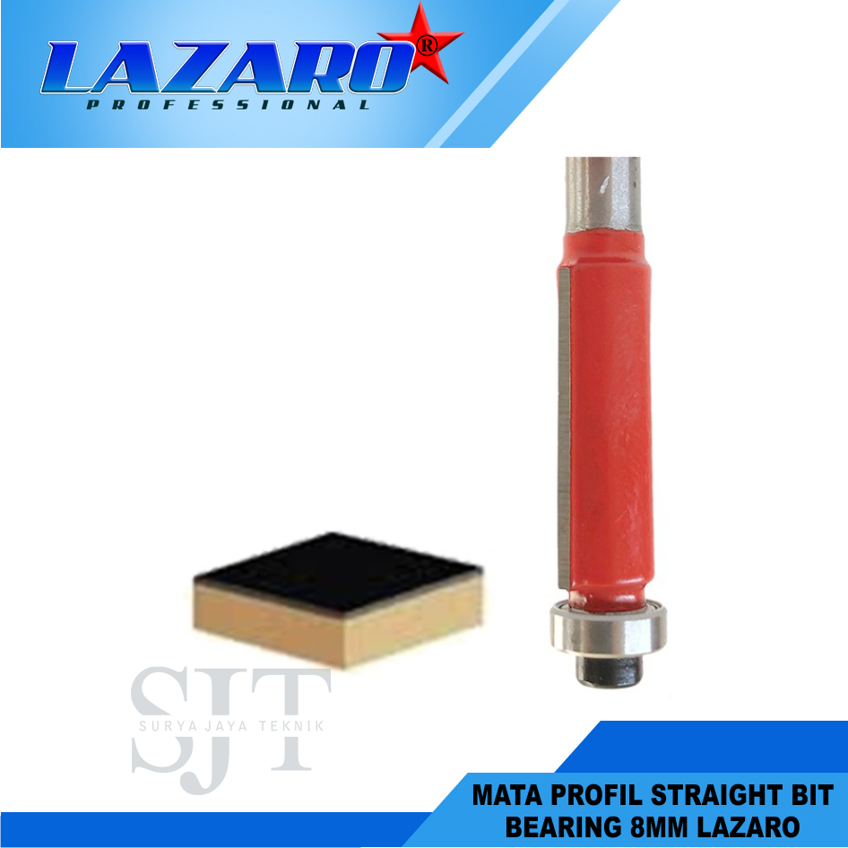 Mata Profil Straight Bit Bearing LAZARO - 8mm