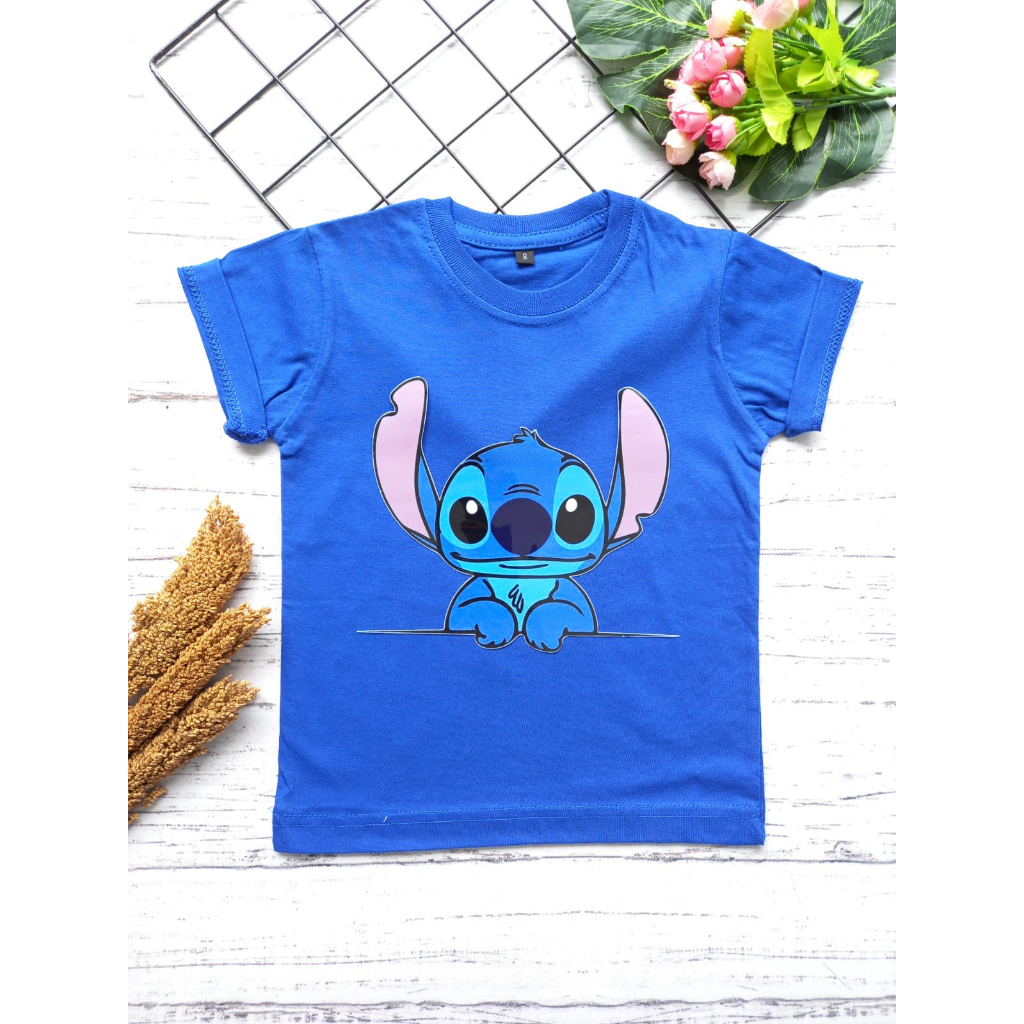 KAOS KARAKTER STITCH ANAK 1-8 TAHUN