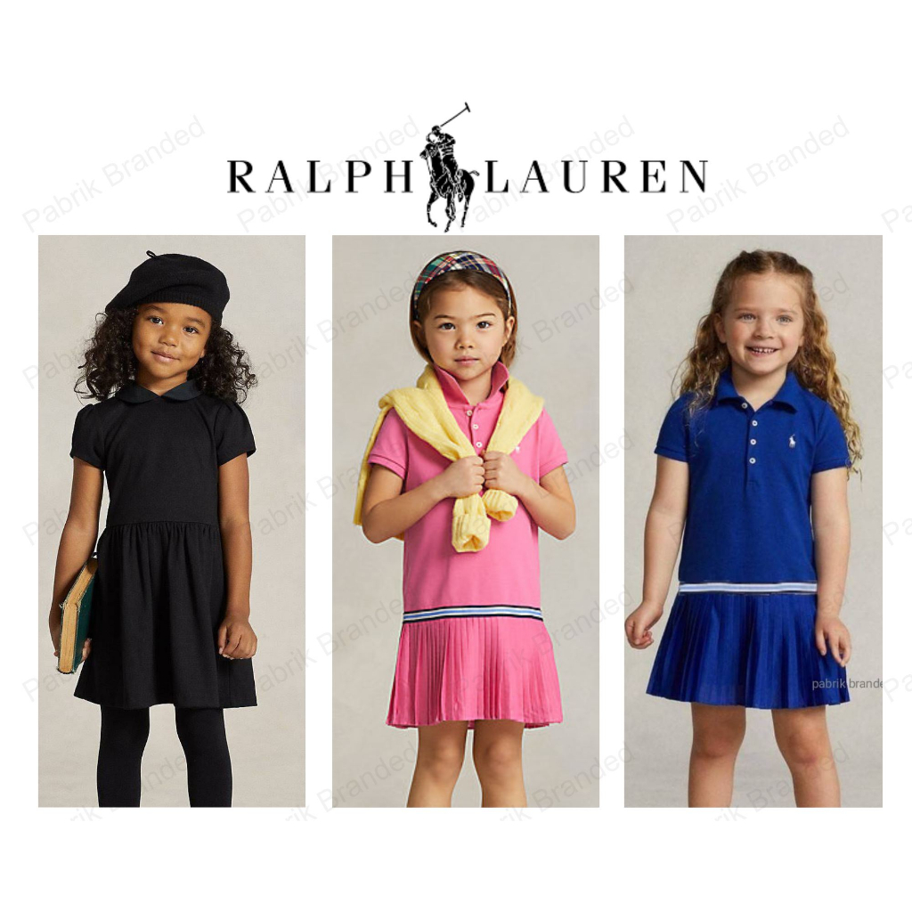 pabrik branded ralph lauren polo dress 3 5 12 14 month years bulan tahun baju dress gaun anak peremp