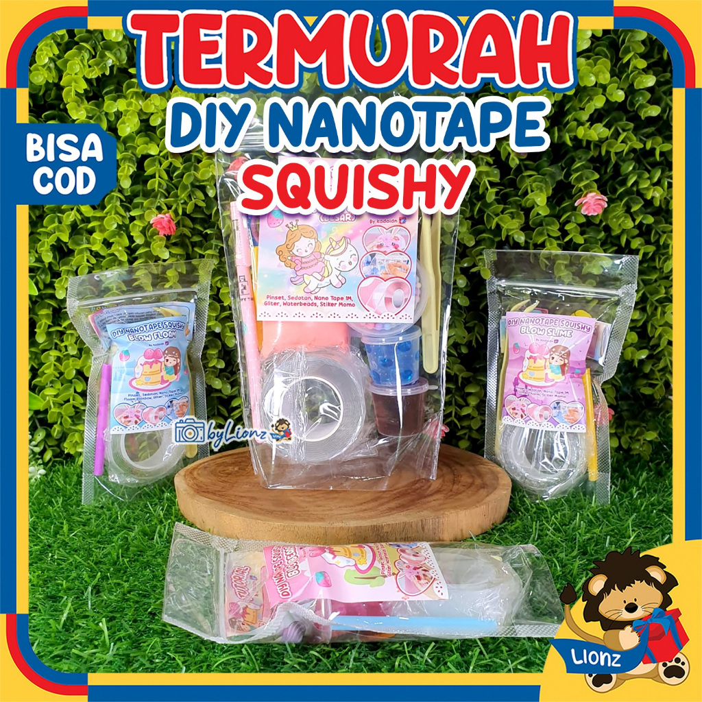 Mainan DIY Blow Bubble Nano Double Tape by Lionz.idn