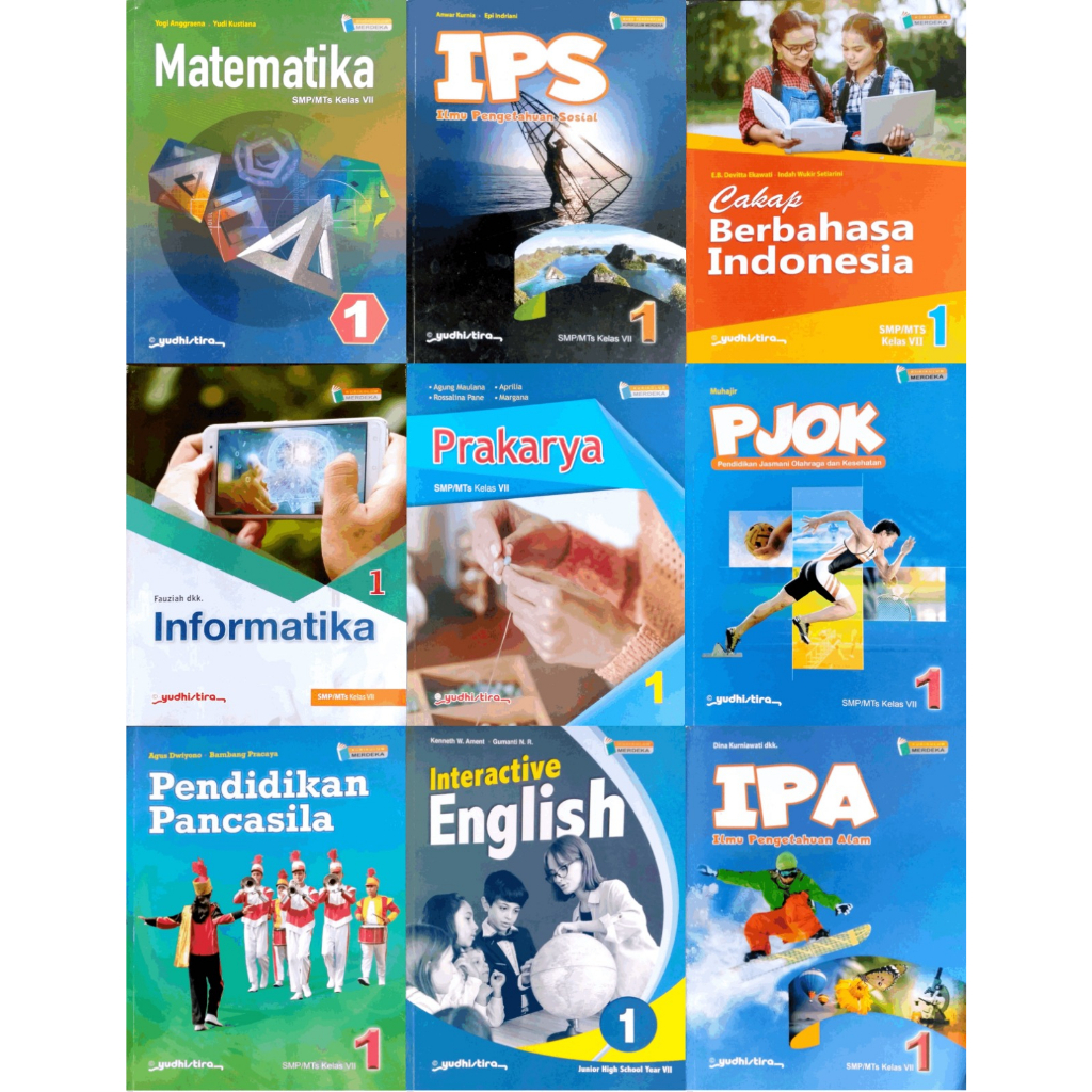 

Buku Paket Kurikulum Merdeka Penerbit (Yudhistira)| Untuk Siswa Kelas 1 SMP/Mts