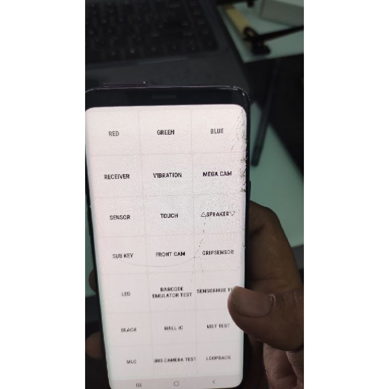 lcd cabutan retak glass s9+&a32