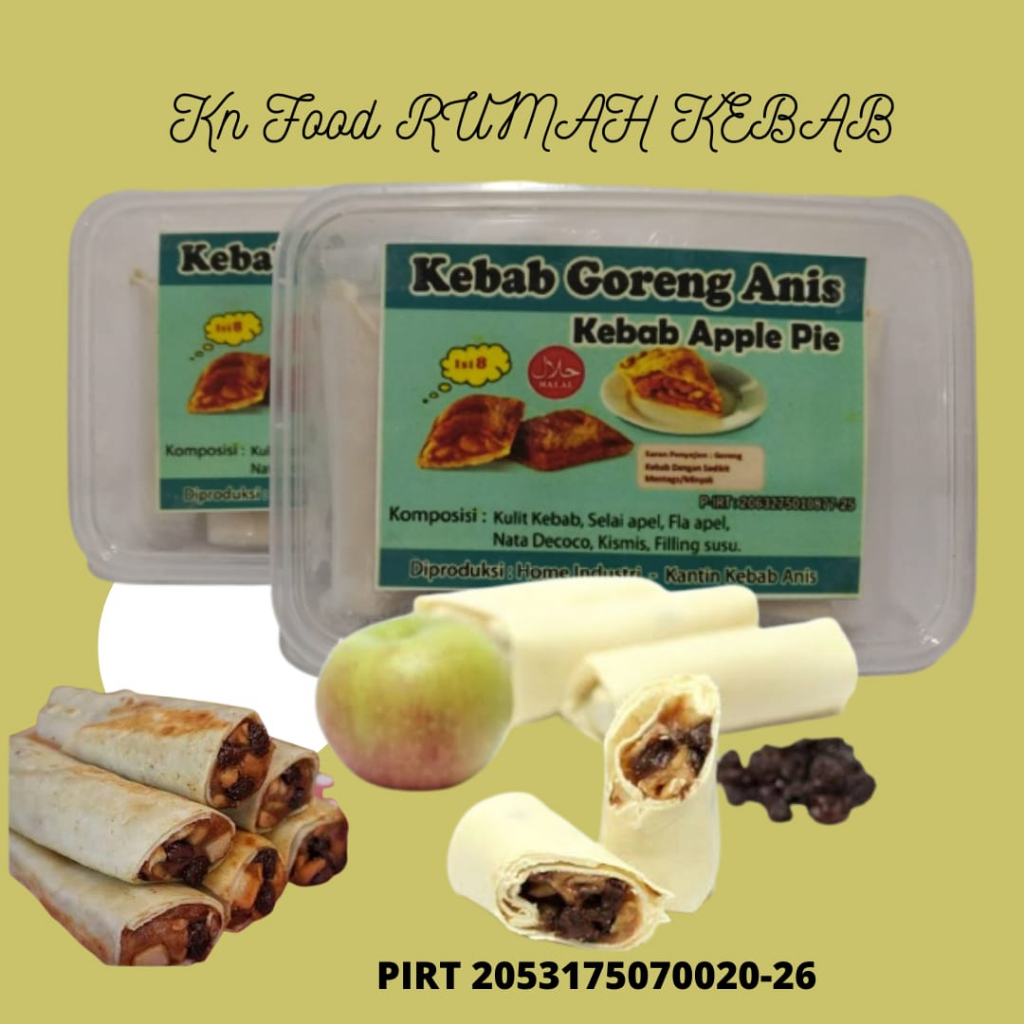 

Cemilan Buah Kebab Frozen Apple Pie Khusus Gojek Grab