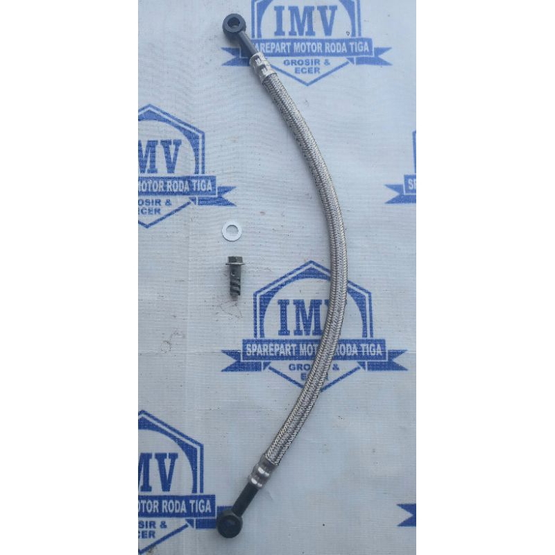 selang oil cooler viar panjang 47cm diameter lubang baut 10mm baut 12 ,dan selang oil cooler viar pa
