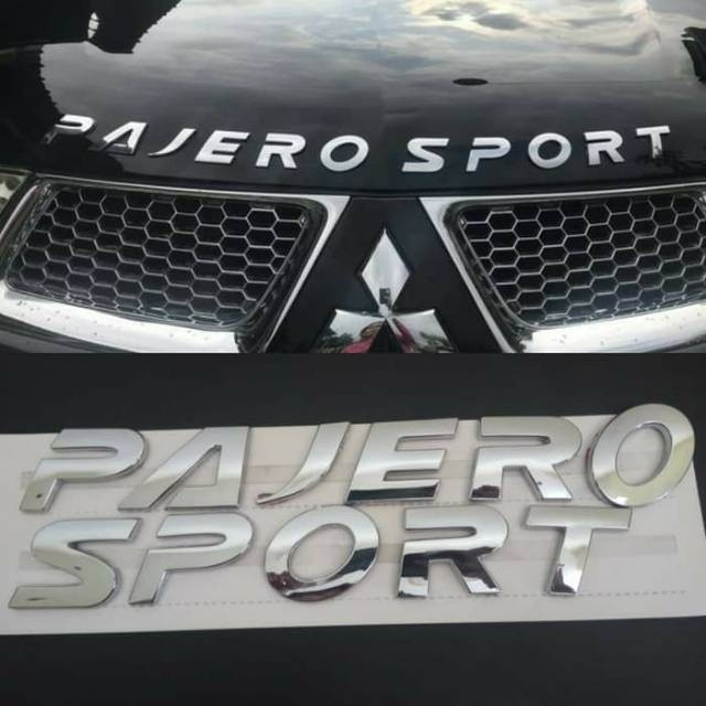 Engine Hood Emblem PAJERO SPORT Logo Kap Mesin Pajero Premium