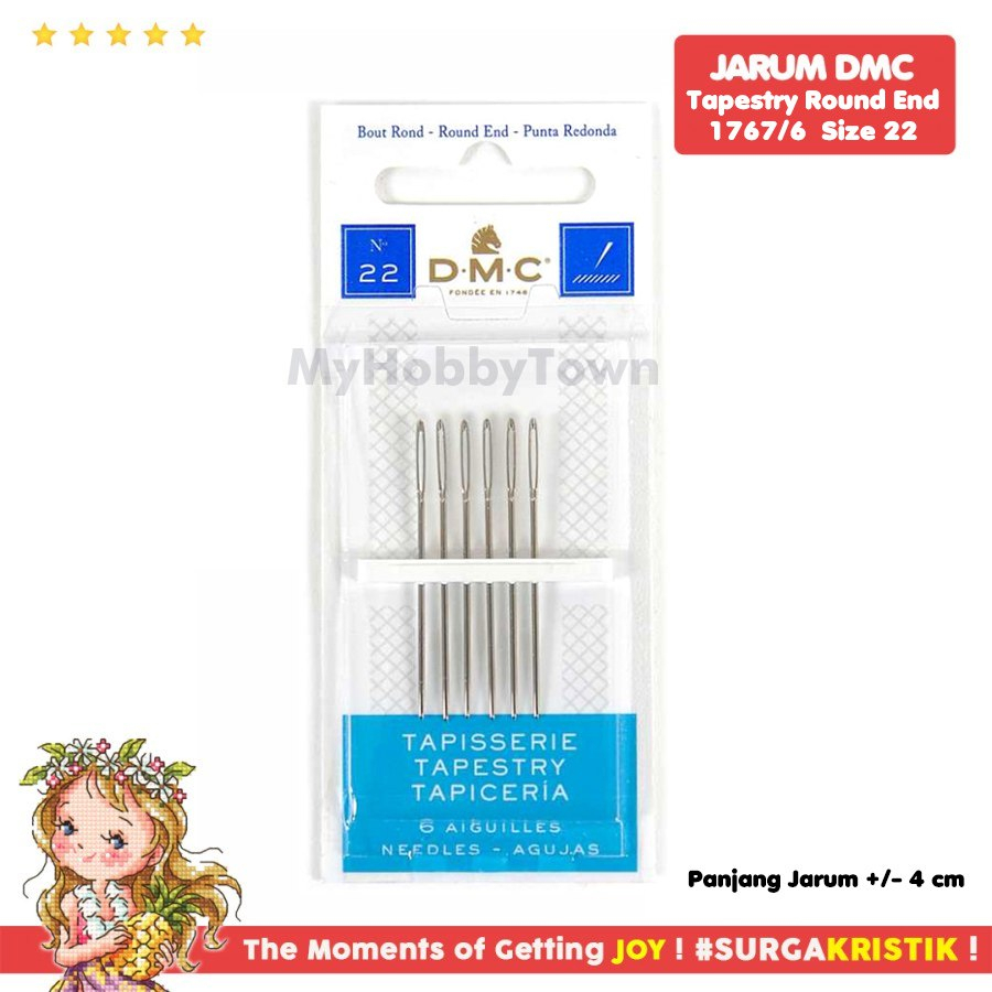 Jarum Tapestry DMC Nomor 22 Ujung Tumpul Round End