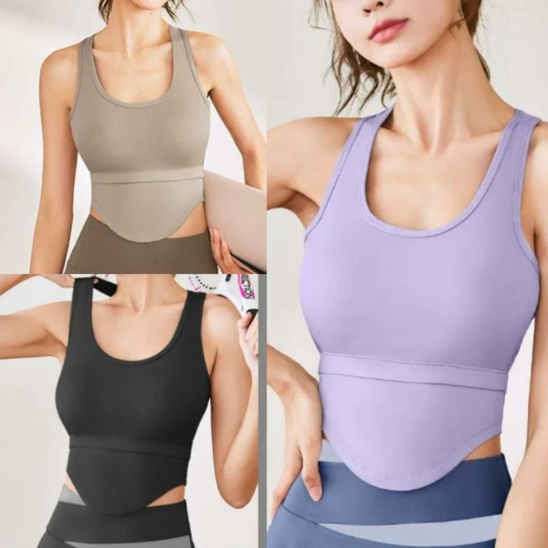 KINARASTOREZ - BRA SPORT BUSA PUSH UP OLAHRAGA SENAM ATASAN GYM FITNESS WANITA 002