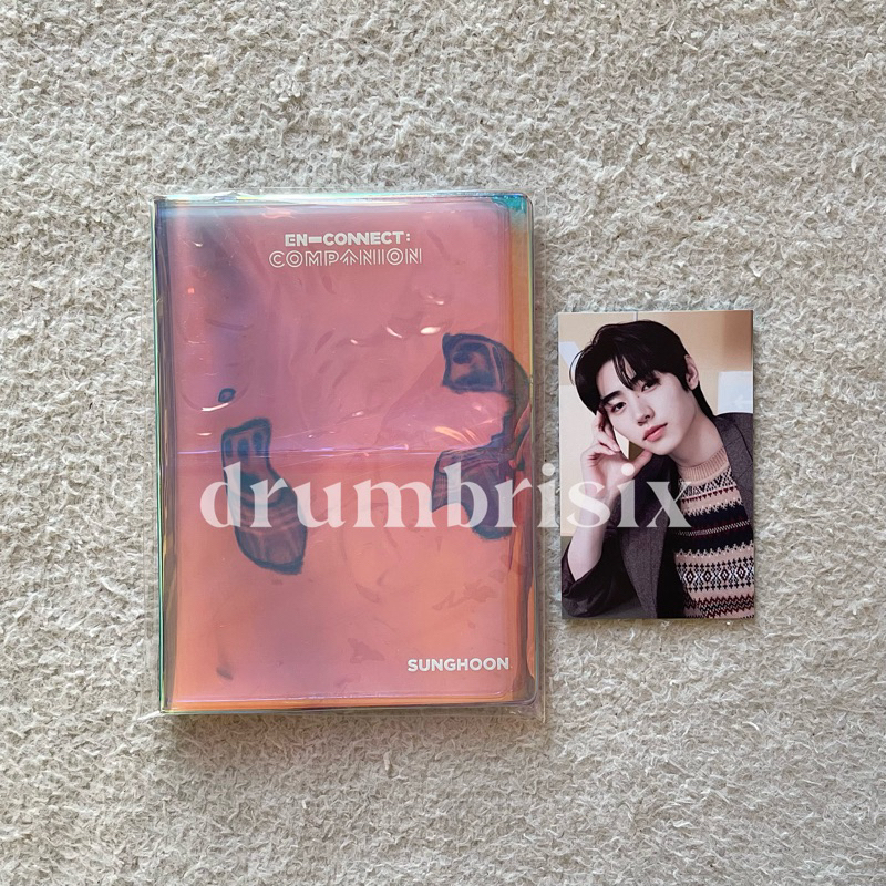READY OFFICIAL MERCH ENHYPEN MINI PHOTO BINDER SUNGHOON SET UNSEALED MD EN-CONNECT PHOTOCARD PC