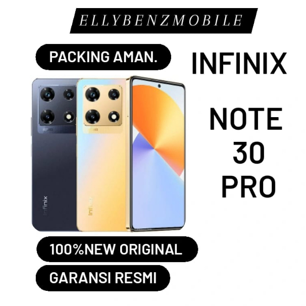 Infinix Note 30 Pro RAM 8/256GB Mediatek Helio G99 New Garansi Resmi