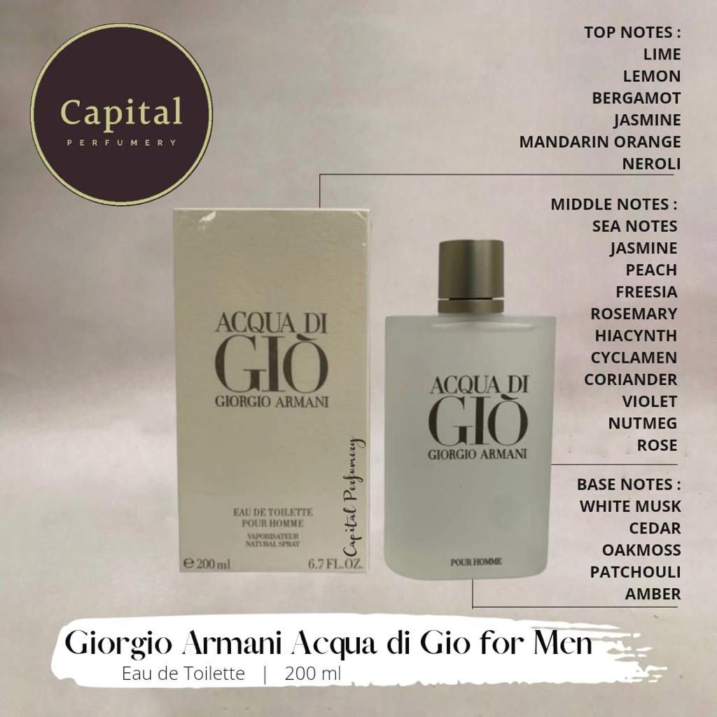 Parfum Original G A Acqua di Gio Men Edt 200ml