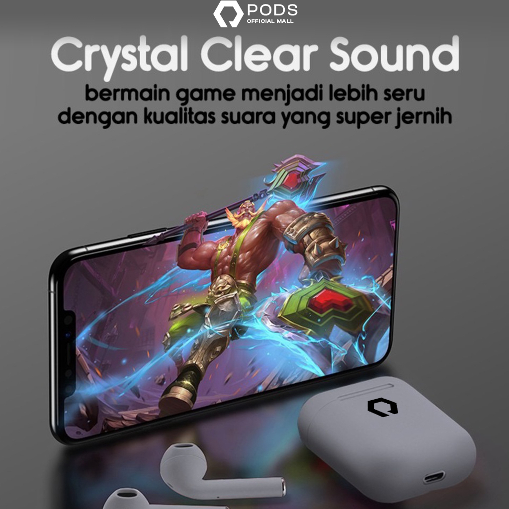 [TWIN SERIES] Clout Pods Lite 2023 TWS Bluetooth Wireless by Pods Indonesia