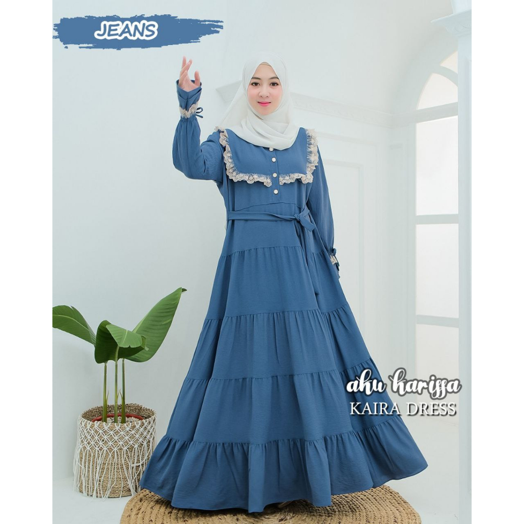 Kaira Dress ORI AKU KARISSA Bahan Crinkle
