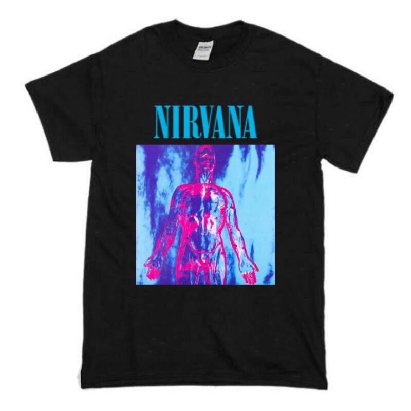 KAOS BAND NIRVANA - SLIVER | T-SHIRT BAND NIRVANA “SLIVER” | BAJU BAND HITAM PRIA NIRVANA
