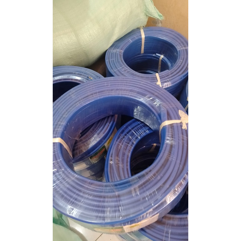 Kabel Listrik Pajero Biru 3x1,5 50y Pajero Kabel Serabut 50yard Gepeng Kabel Pompa Satelit Gepeng 3x1,5 50yard