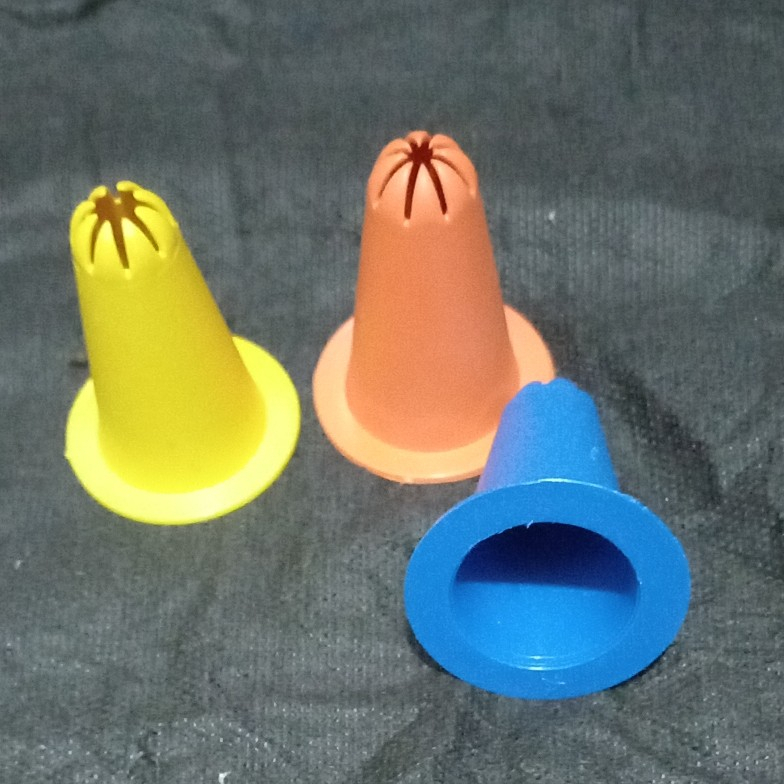 Cetakan Kue Semprit Dahlia Spuit Topi Plastik