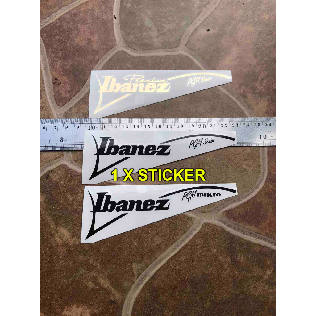 Ibanez Pgm Premium Paul Brandon Gilbert Logo Sticker Tempel Headstock Gitar Elektrik Decal Guitar El