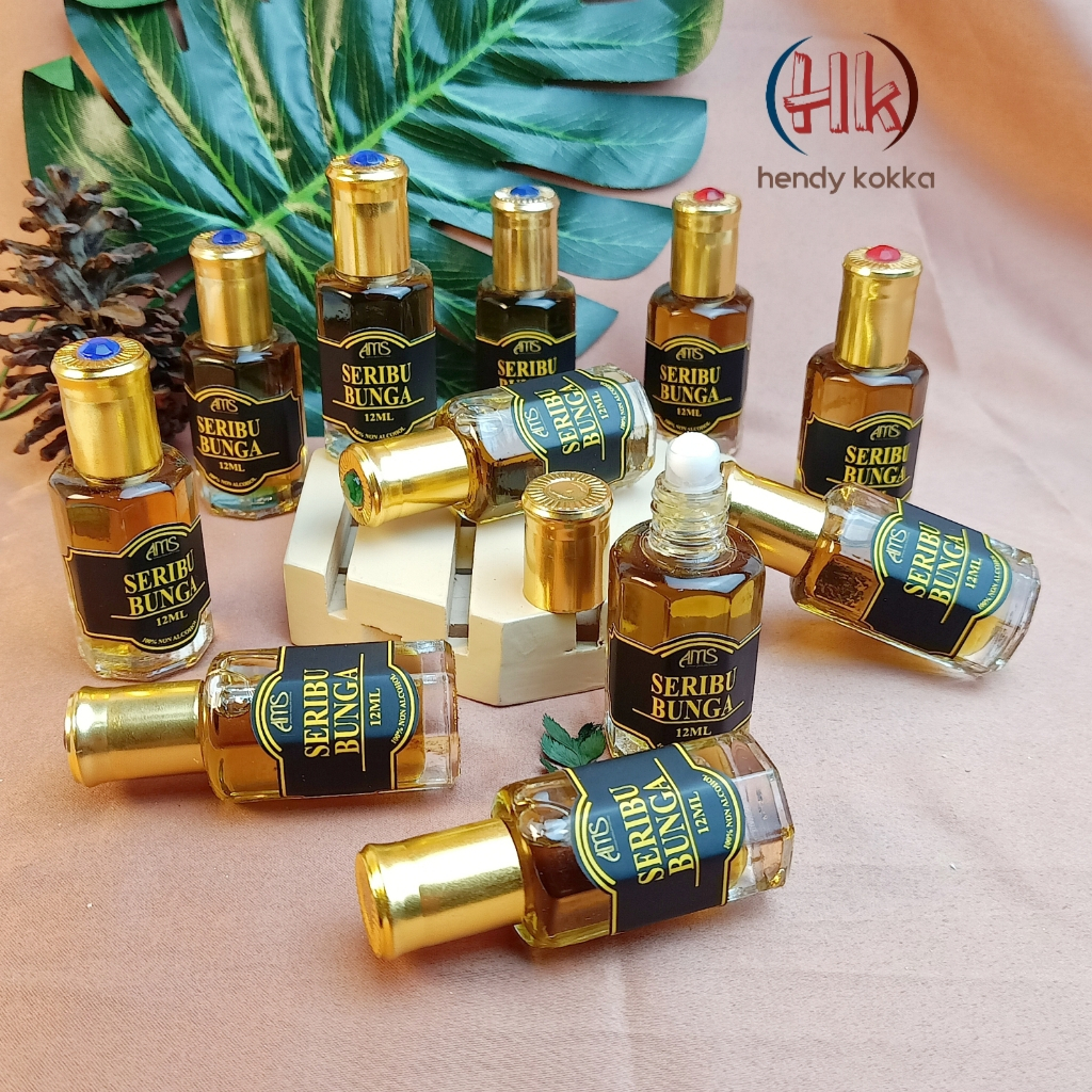 PARFUM SHALAT SERIBU BUNGA ISI 12ML FULL BIANG WANGI TAHAN LAMA