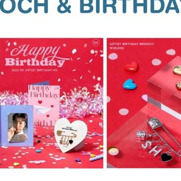 SM ARTISTS BIRTHDAY MD (BIRTHDAY CARD & BROOCH) EXO SEHUN