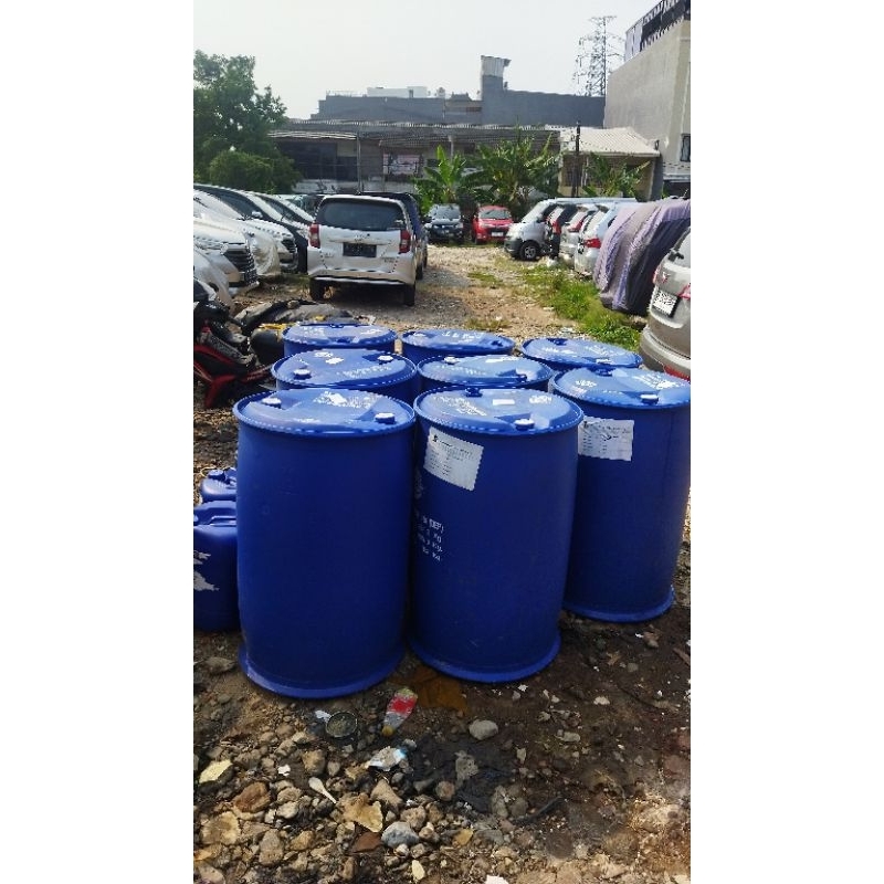 drum plastik HDPE 200 liter tutup kecil