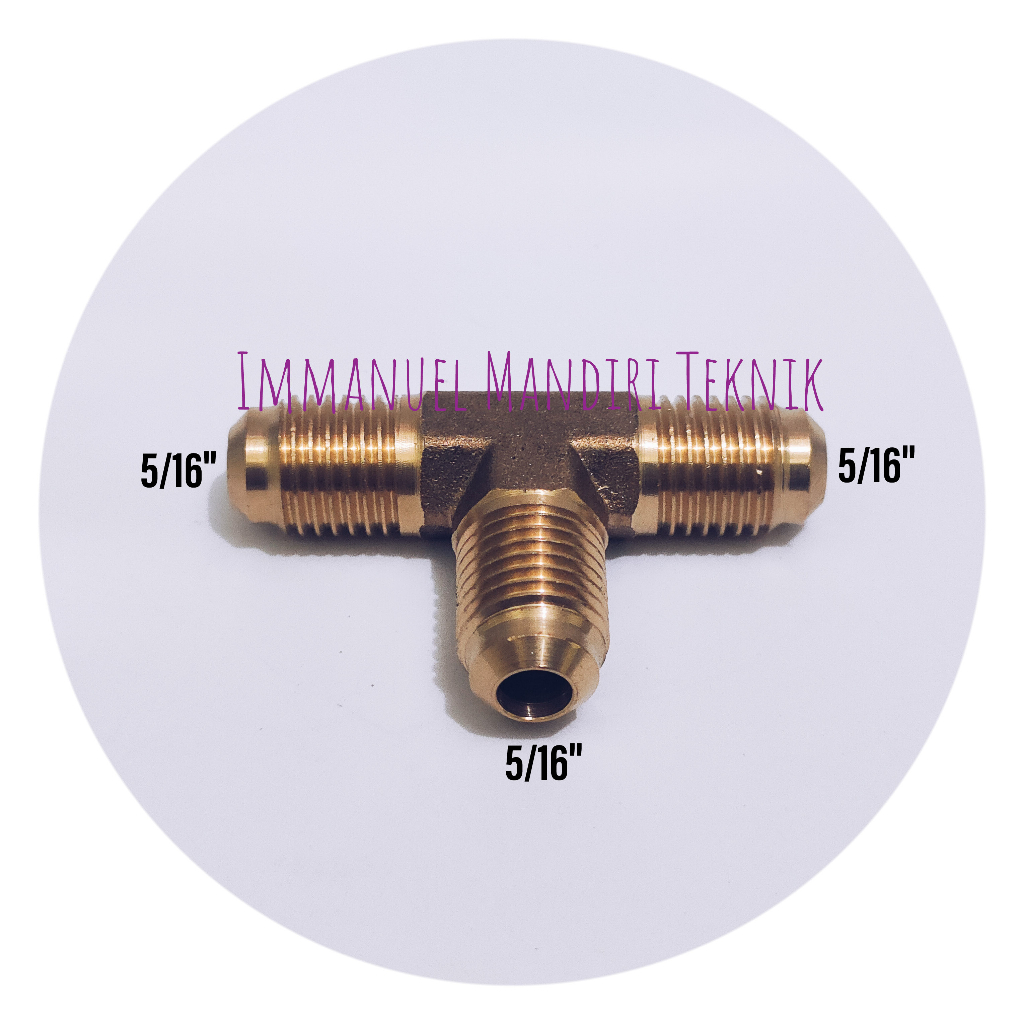 Tee drat luar AC 5/16 / Tee AC 5/16 Flare