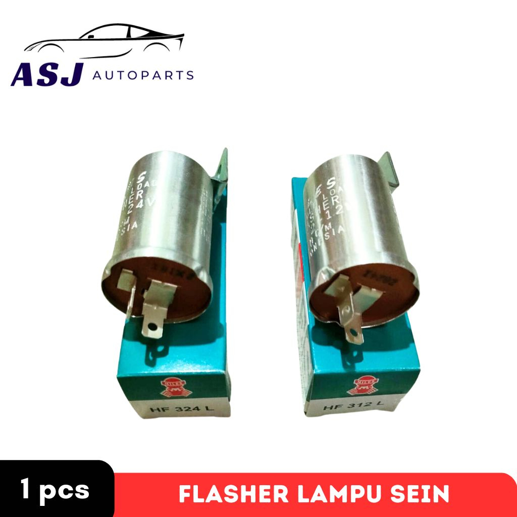 Flasher Lampu Sein / Flaser Riting Reting Bulat Kaki 2 12V / 24V NILES