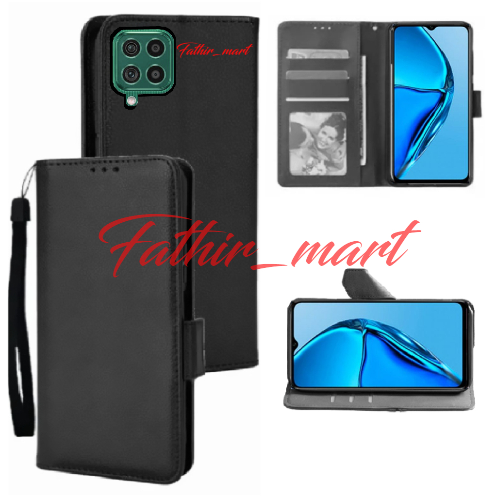Case Dompet Hp SAMSUNG M62 / SAMSUNG F62 Case Leather Flip case Cover Kulit Casing Dompet