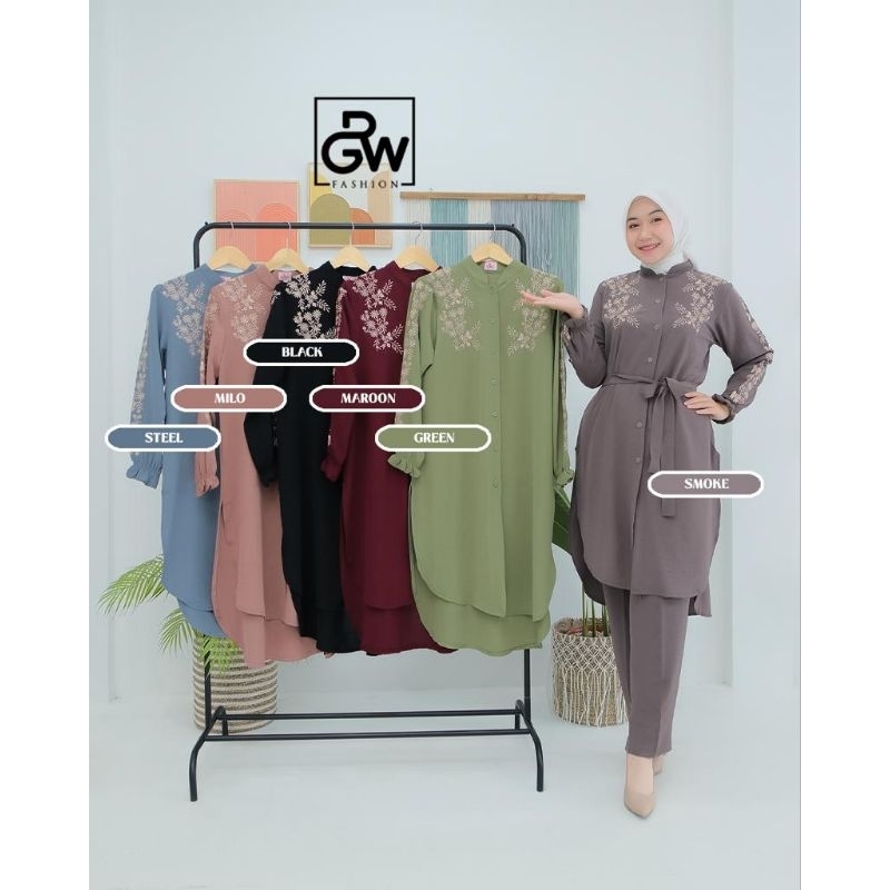 ONESET HANUM BY RGW FASHION/ ONESET TUNIK BORDIL
