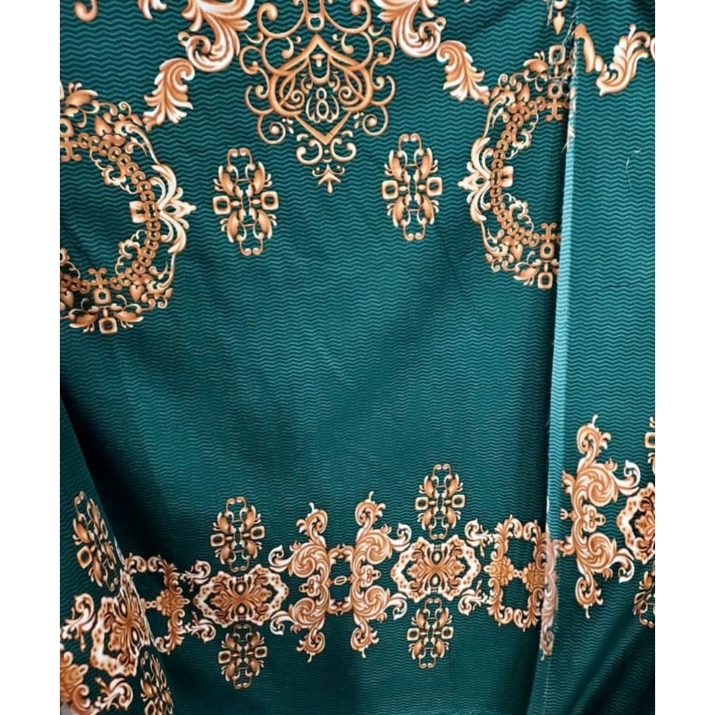 Kain sprei meteran, gorden, piyama polymicro microtex motif sultan hijau
