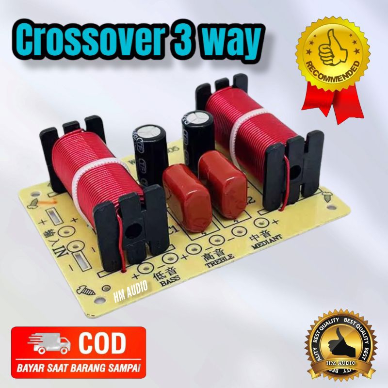 Crossover 3 way Cross over Pasif Pembagi frekuensi 3 way