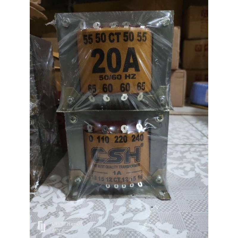 Trafo 20 Amper CT 65 CSH ( tembaga )