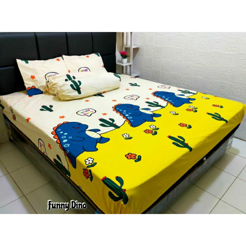 sprei homemade motif funny dinosaurus