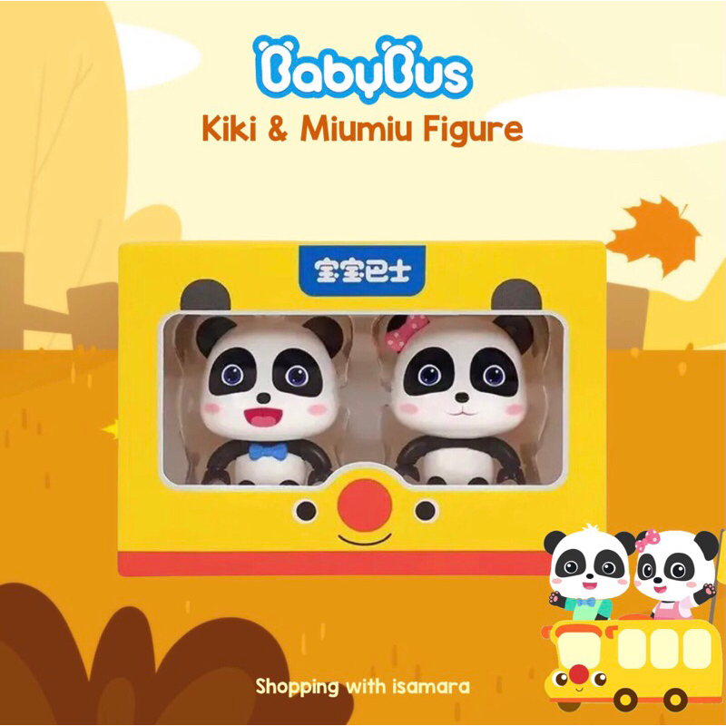 Babybus Kiki and Miumiu Figure / Mainan Mini Building Blocks