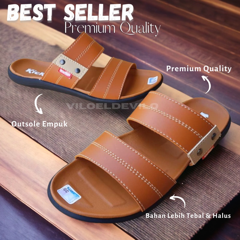 Sandal Slide Pria Sandal Slop Pria Casual (Selop Polos)