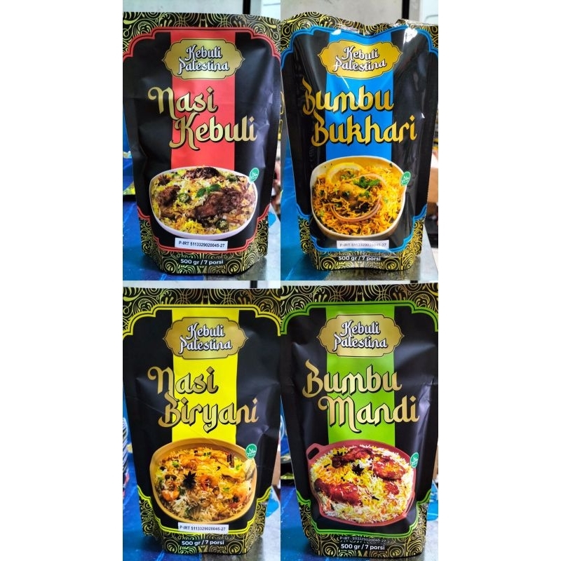 

NASI KEBULI INSTAN PALESTINA (KEBULI, BUKHARI, MANDI, BRIANI)