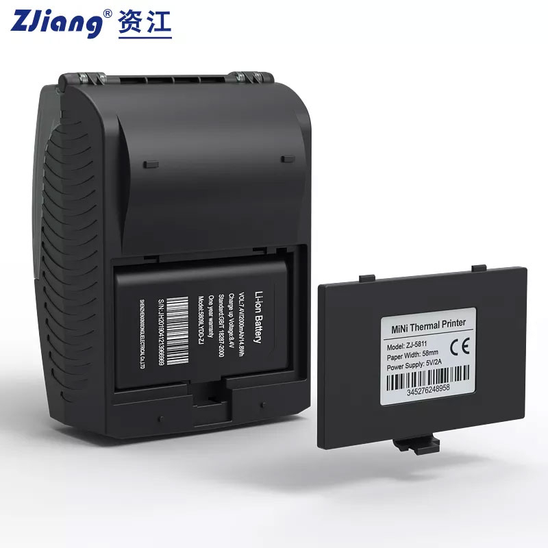 ZJiang Mini Portable Bluetooth Thermal Receipt Printer - ZJ-5811 - Black