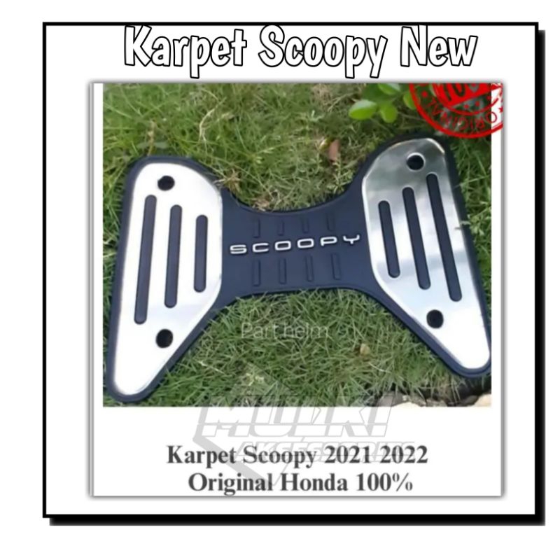 Karpet Pijakan Kaki Scoopy Original AHM 2021 2022 2023 Pijakan kaki Scoopy