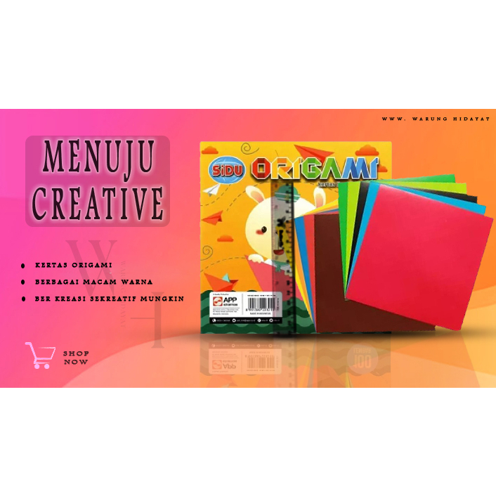 

kertas warna origami sidu 16 x16 isi 100 lembar