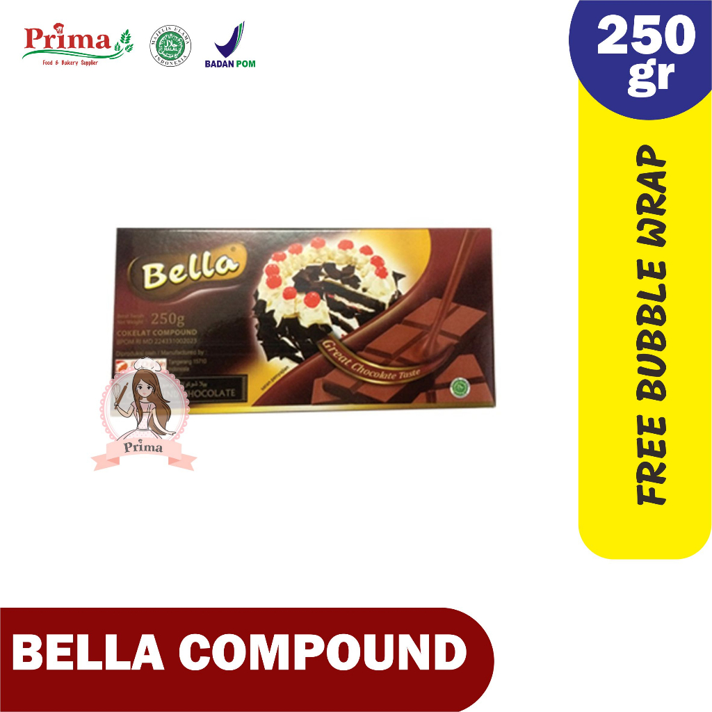 

Coklat compound - Bella dark 250gr