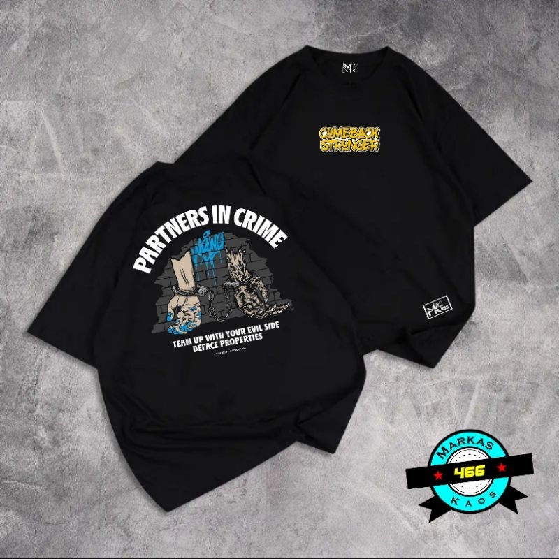 GRATIS ONGKIR | COD | Kaos Distro Lengan Pendek Comeback Stronger | Katun 20s | T-shirt Comeback Str