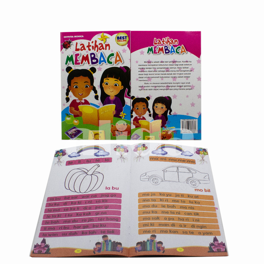 Buku Anak TK PAUD Belajar Membaca - Latihan Membaca