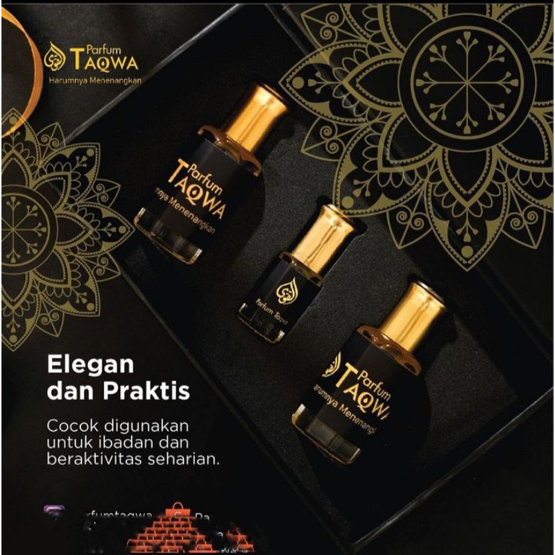 {Beli 1 Gratis 2} Parfum Taqwa Gaharu Putih | Parfum Sholat Minyak Gaharu Putih 12 ml Non Alcohol