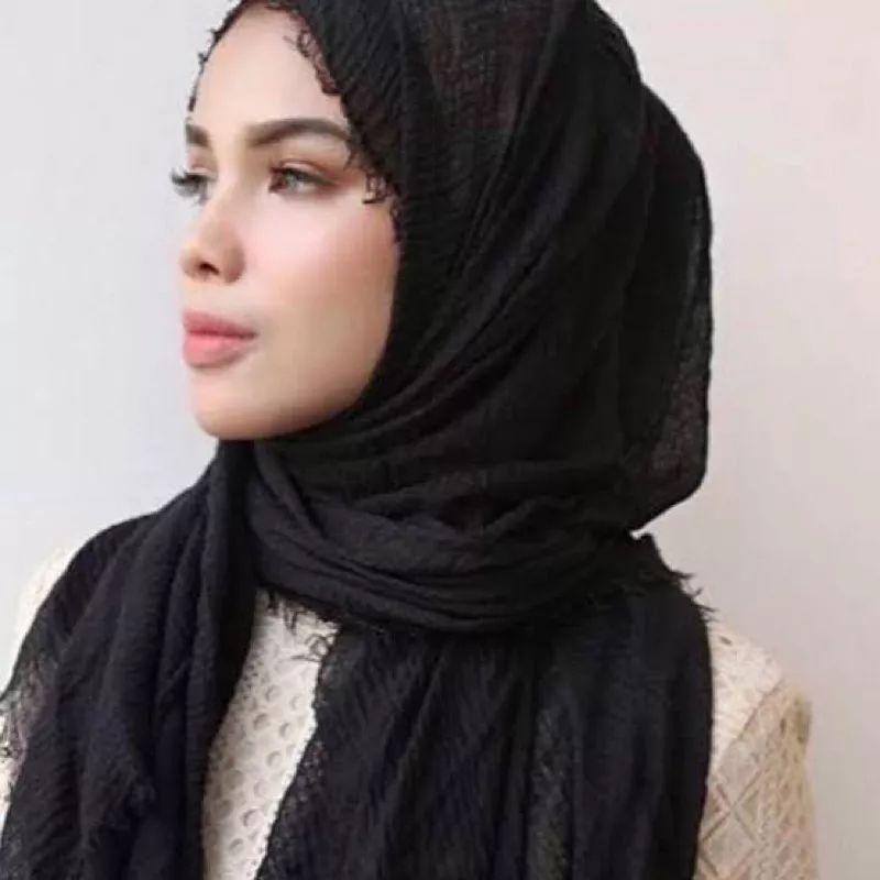 Pashmina Crinkel Hijab Pashmina Kusut Lavanya By Azara