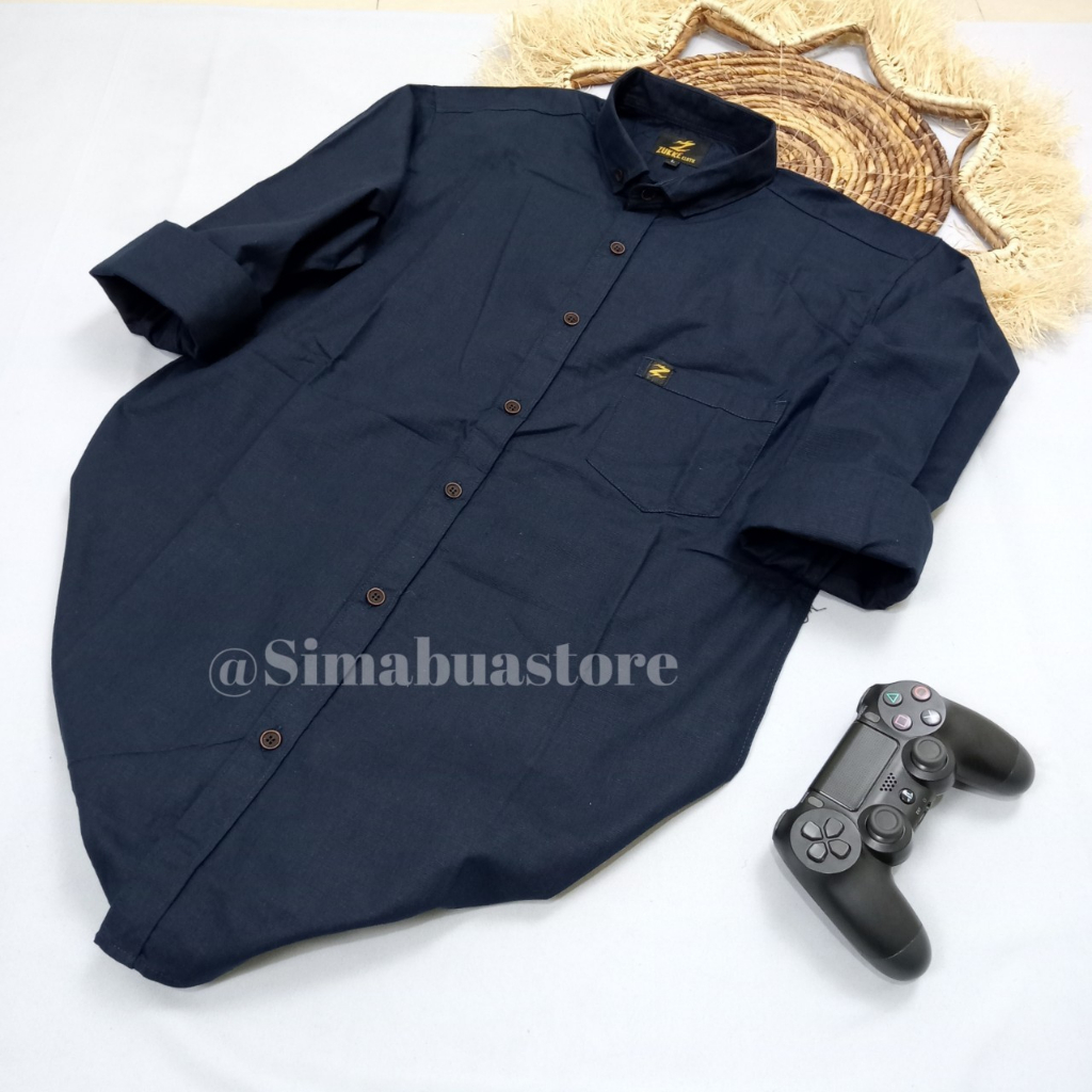 Kemeja Cowok/ Kemejan Pria/ Kemeja Navy Pria  - Navy