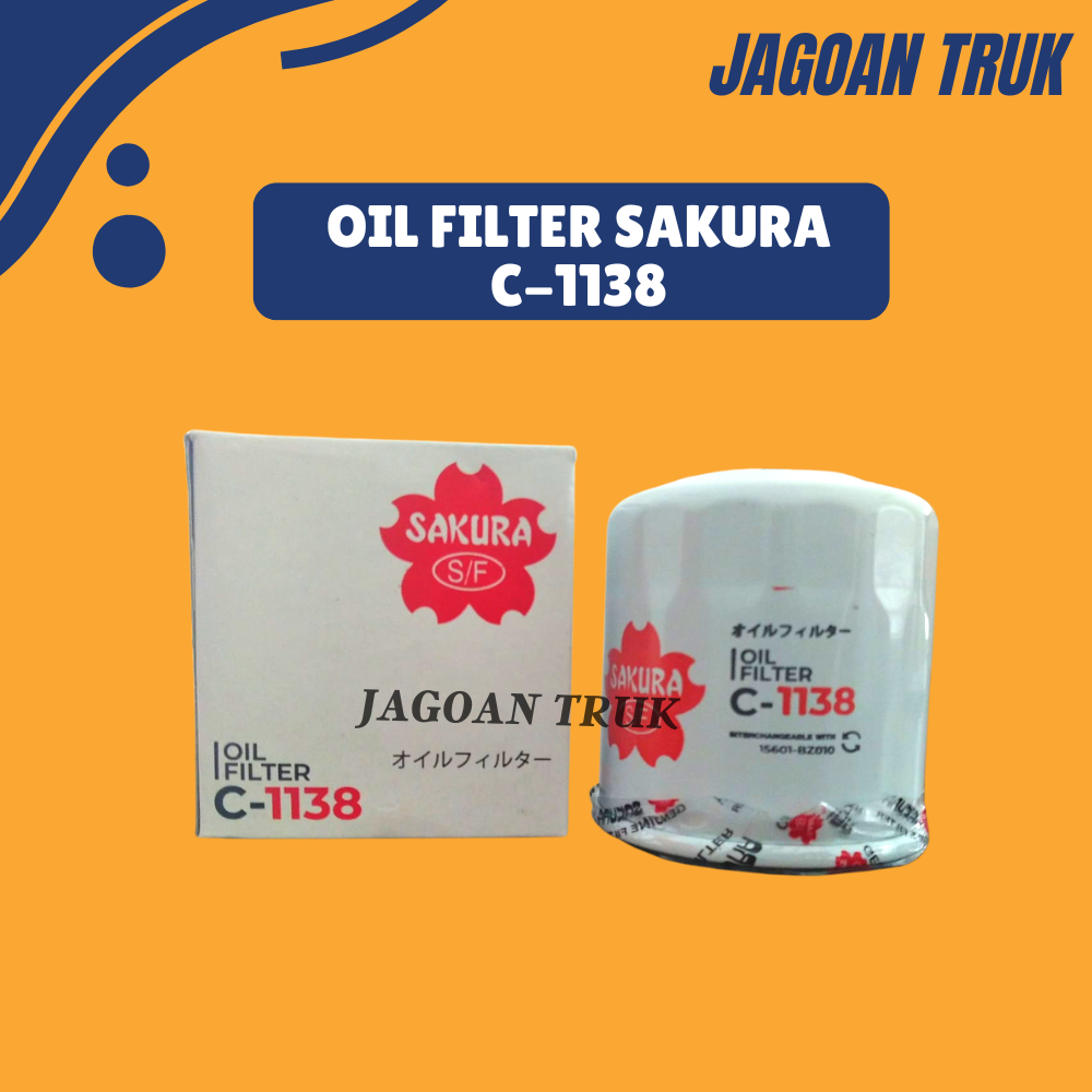 Filter Oli Ayla Sigra Agya Calya Avanza Rush Terios Sakura C-1138 1138