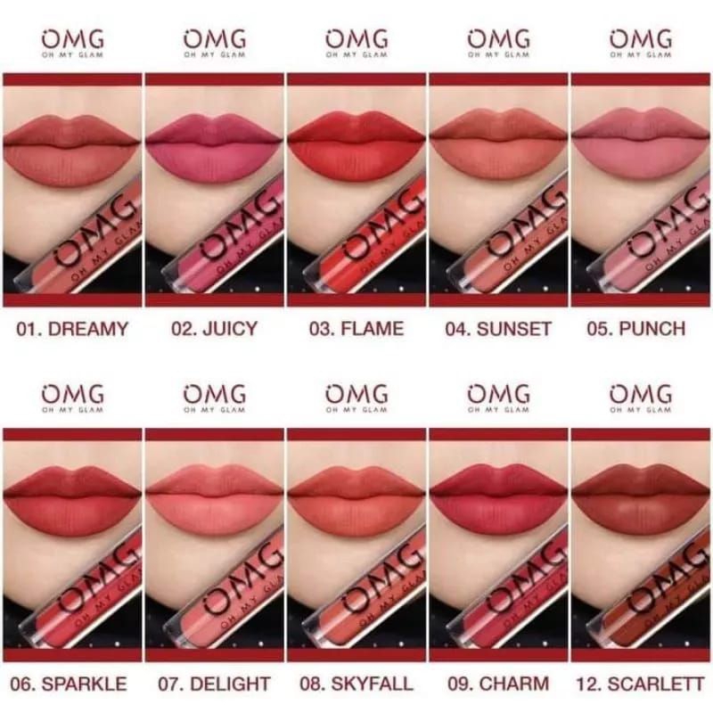 OMG Oh My Glow Kiss Lip Cream 3.5gr / Lipsrick Matte Kiss Cream