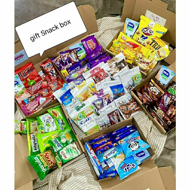 

Gift Snack box/Kado ulang tahun/kado unik/hampers #kado