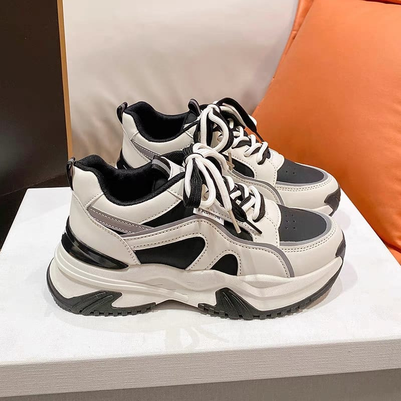 GROSIRTAS &quot;FREE BOX&quot; LV0218 Sepatu Sneakers Wanita Import Sport Shoes Sepatu Fashion Wanita Korea Premium Quality