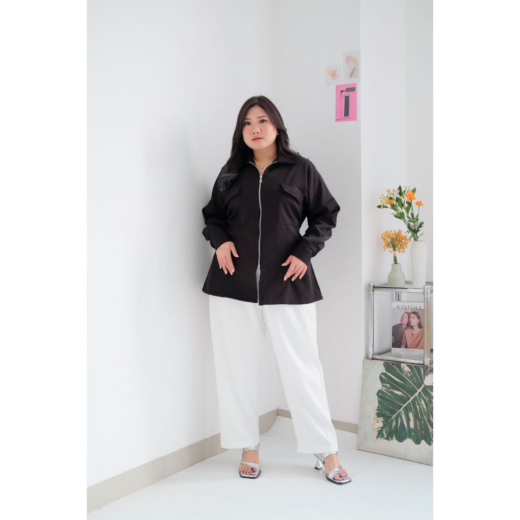 BIGWELL SILVANA BLOUSE - ATASAN WANITA BIGSIZE - BAJU WANITA JUMBO