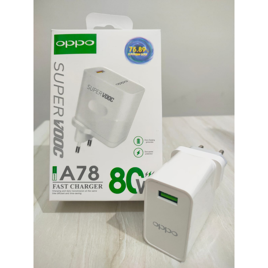 Batok Charger/Travel Adaptor OPPO A78 Model K5 80W