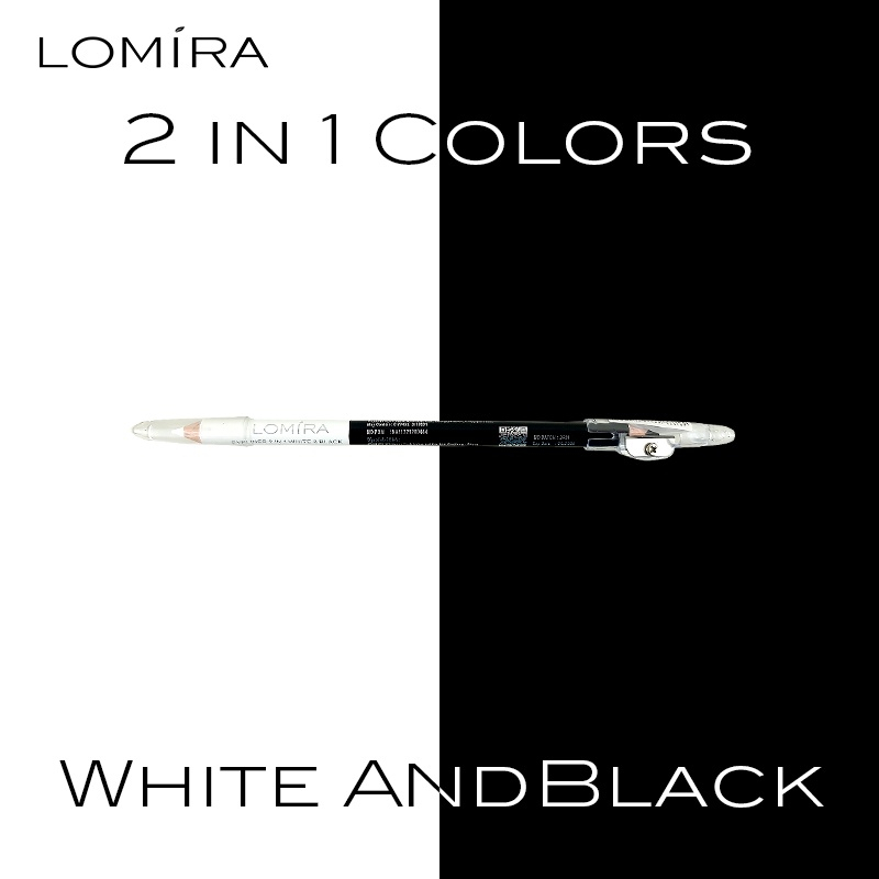 ❤ MEMEY ❤ LOMIRA Eyeliner Pencil 2in1 Back &amp; White